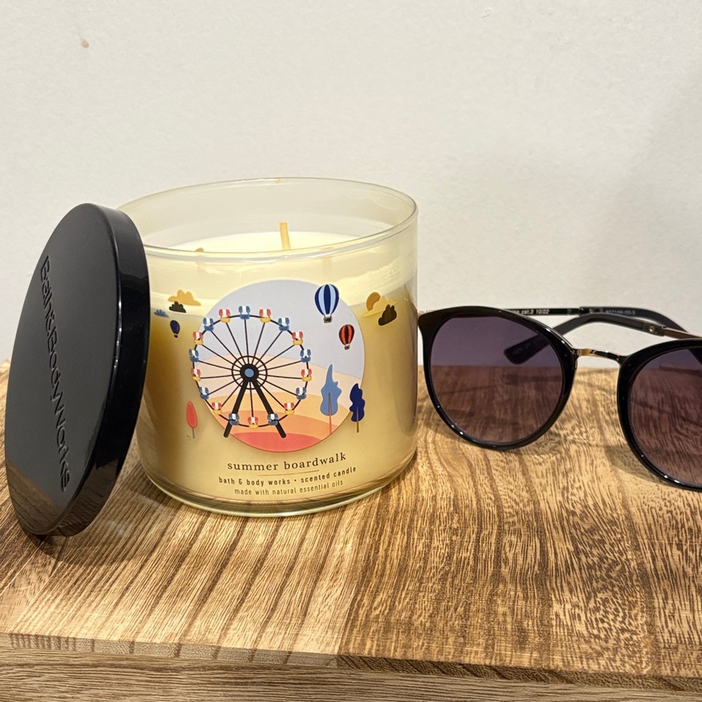 Bath & Body Works Summer Boardwalk 3-wick Candle - NEVER USED
